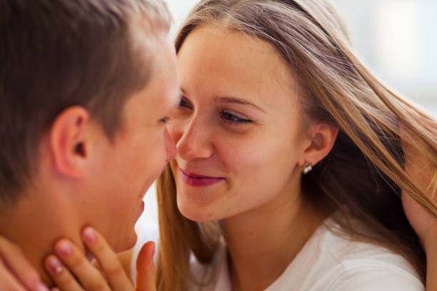 istock Lifestyle. Beautiful couple in bed 658412834