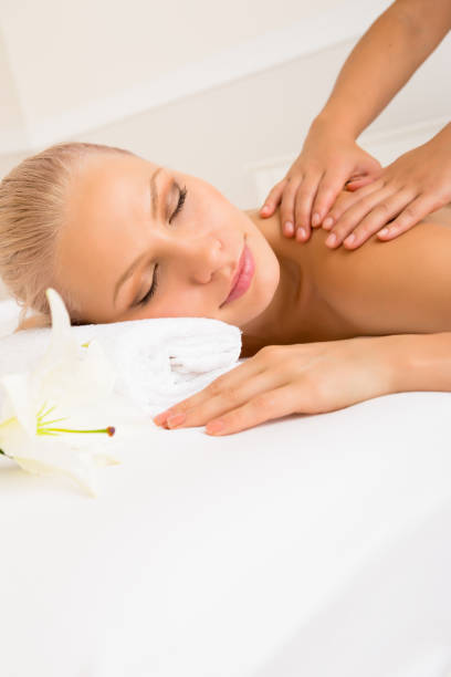 istock Beautiful woman getting spa treatment 658418396