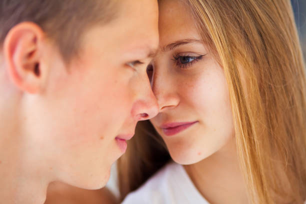 istock Lifestyle. Beautiful couple in bed 658419110