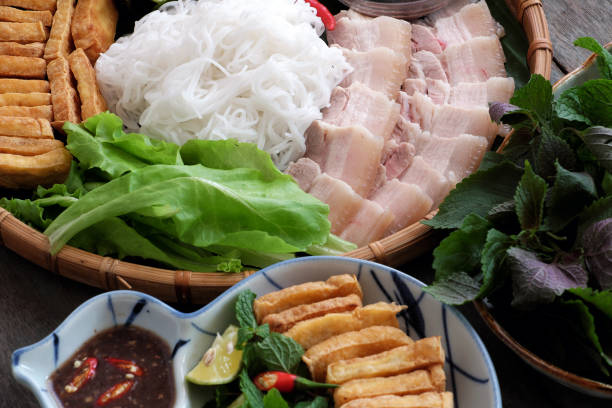 istock Vietnamese food, good give mam tom 658442830