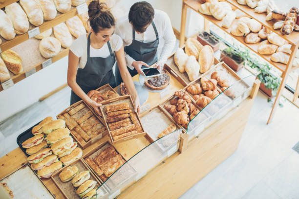 pronto para café da manhã - bakery - fotografias e filmes do acervo