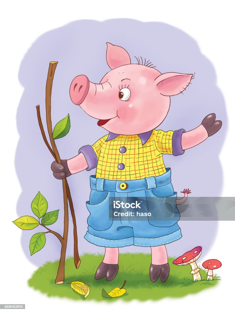 Ba Con Lợn Nhỏ Câu Chuyện Cổ Tích Trang Tô Màu Nhân Vật Hoạt Hình ...