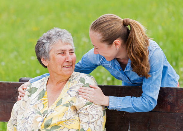 istock Elderly woman and her daughter 658459258