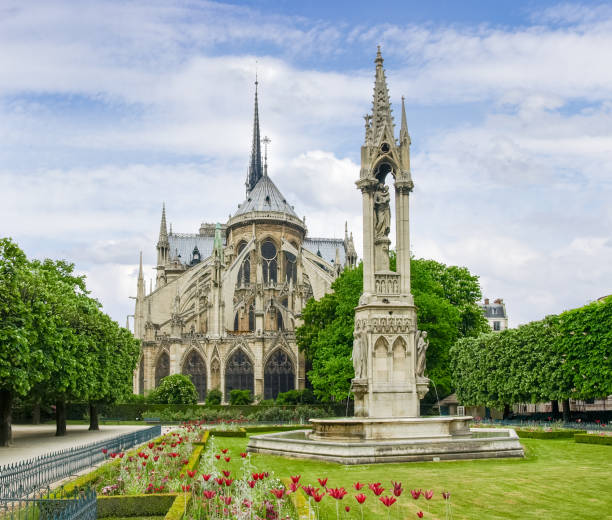 istock Eastern facade of the Cathedral Notre-Dame de Paris 658469580
