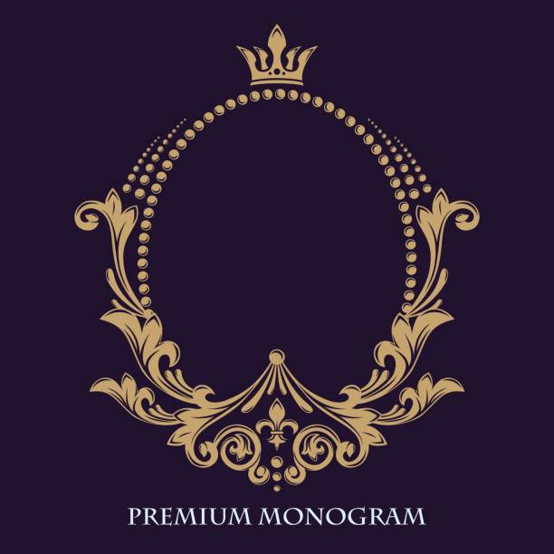 monograms_284 - royal wedding stock illustrations
