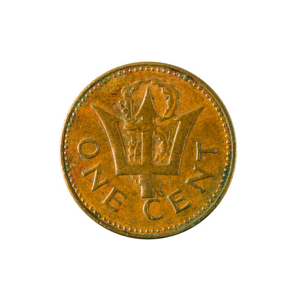 istock 1 barbadian cent coin (1976) obverse isolated on white background 658479816