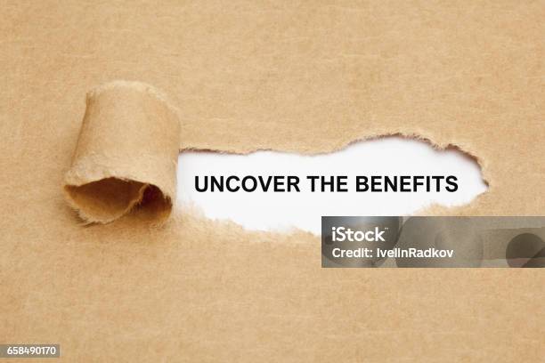 Uncover The Benefits Stock Photo - Download Image Now - Benefits, Close-up, Package