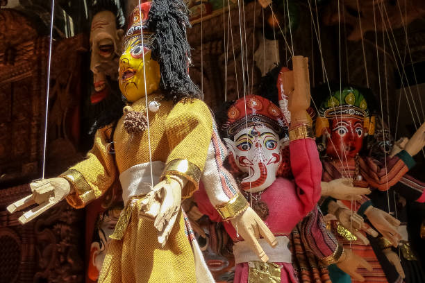 istock Colorful traditional Nepalese string puppets, Bhaktapur 658490444