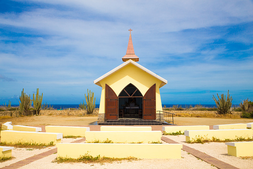 Landmark Alto Vista Chapel along the Aruba Coast in Noord