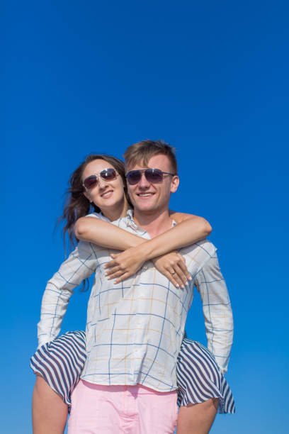 istock Attractive couple on open air 658493668