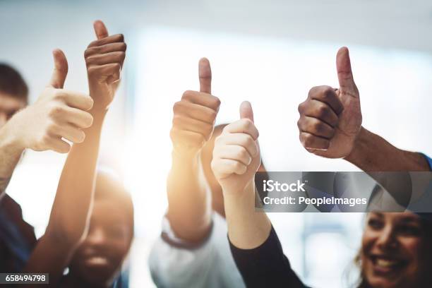 Bravo On Your Business Accomplishment Stock Photo - Download Image Now - Achievement, Congratulating, Thumbs Up