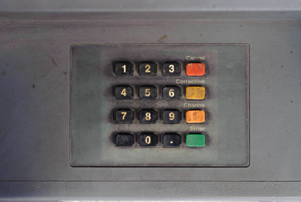 Keypad of abandoned ATM