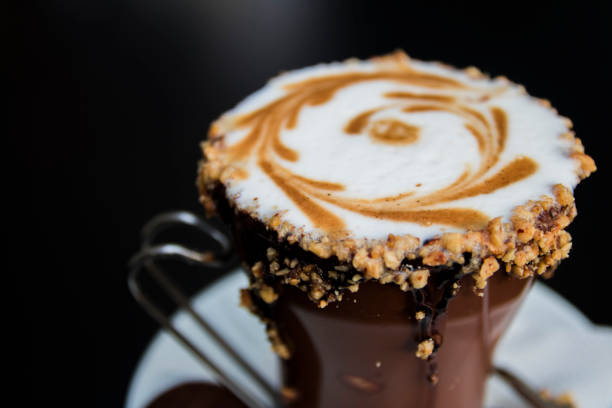 istock Close up topped of chocolate milkshake 658501236