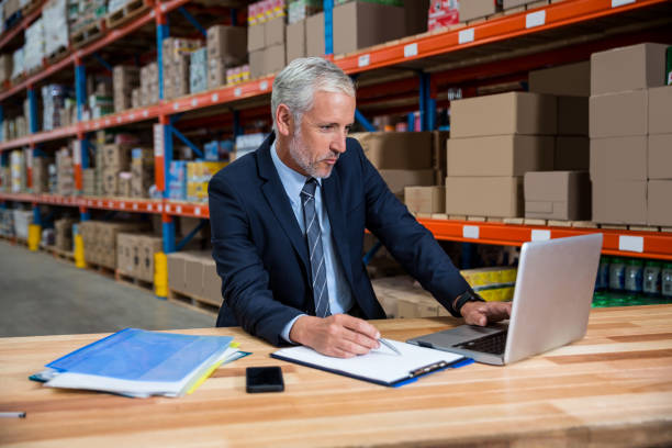 istock Business man concentrating during his work 658527886
