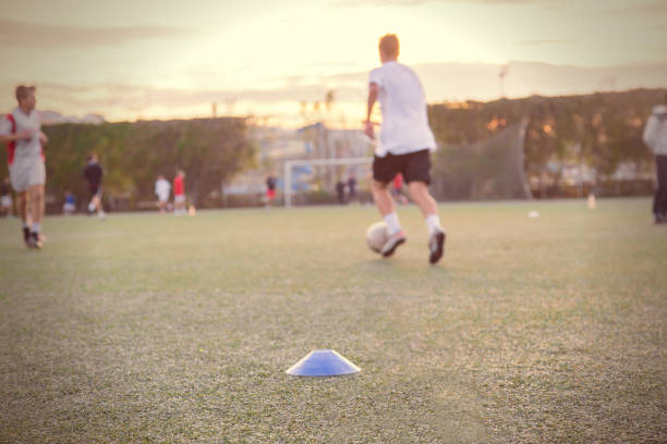 istock Youth football team having training 658531346