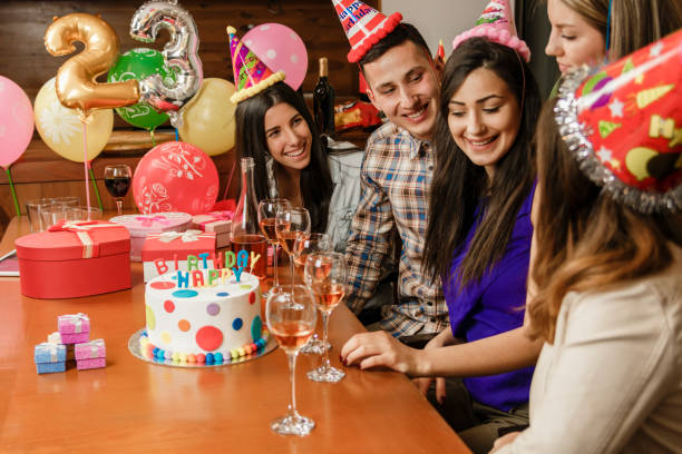 istock Teenagers celebrate birthday 658536064