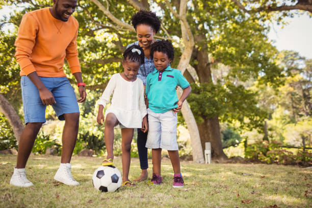 istock Happy family having fun 658541822
