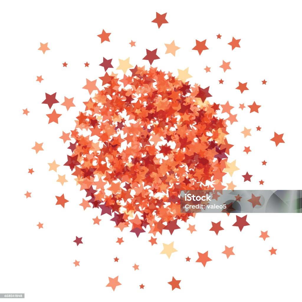 Red Star Burst Isolated Stock Illustration - Download Image Now