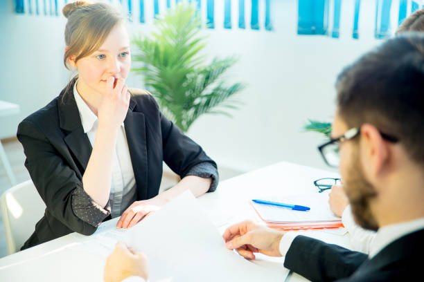 istock Job candidate listening 658543090