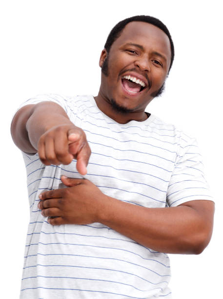 istock black guy laughing and pointing finger 658550922
