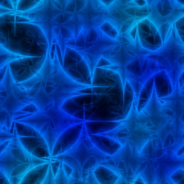 istock Dark blue  shinning neon spiky ornament in background. 658556126