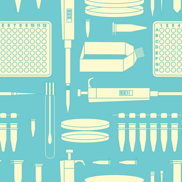 standard pcr equipment seamless information Seamless pattern with 96 well plate, pipette, eppendorf and strip. Vector lab equipment for pcr, molecular biology research, dna testing, scientific experiments cultured cell stock illustrations