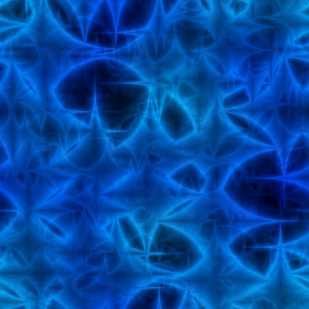 istock Dark blue  shinning neon spiky ornament in background. 658557492