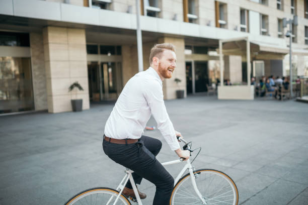 istock Young businessman on the go 658557642