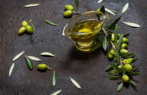 istock Olives and oil. 658558056