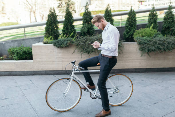 istock Young businessman on the go 658560834