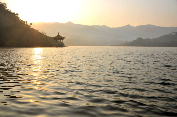 istock Pavilion in beautiful lake 658567784