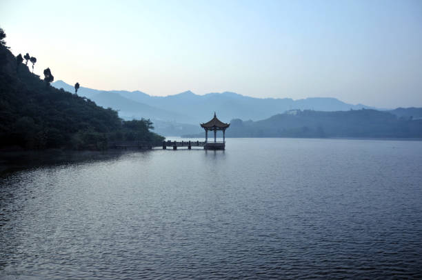 istock Pavilion in beautiful lake 658567808