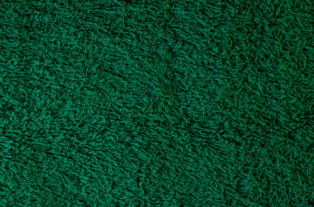 istock Green terry towel 658580446