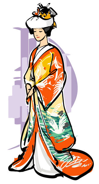 istock Traditional wedding costume wearing a kimono-clad Japanese bride 658580830