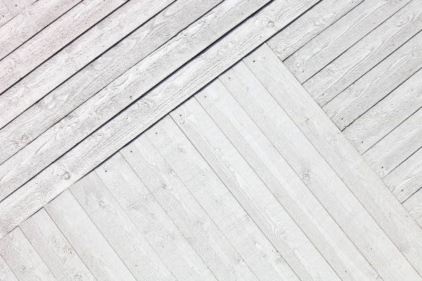 istock White rustic wooden planks background 658580880