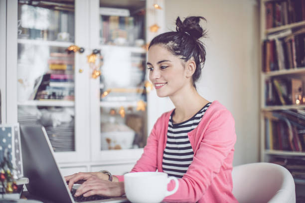 istock Young woman at home 658580960