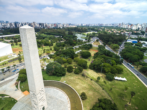 Obelisk of São Paulo in Ibirapuera Park, Sao Paulo, Brazil