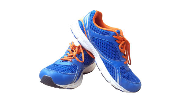 Running sports shoes stock photo