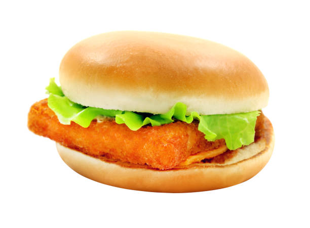 istock Photos big tasty burger with fish 658596264