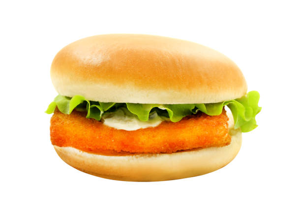 istock Photos big tasty burger with fish 658596556