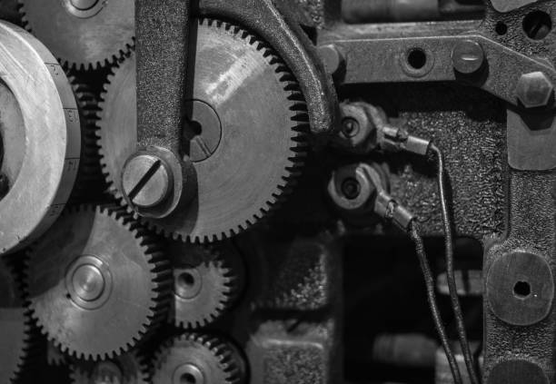 istock The gears of a old and vintage machine 658613772