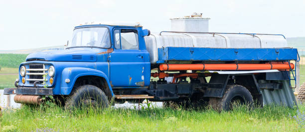 caminhão de laticínios vintage - milk tanker fotos - fotografias e filmes do acervo