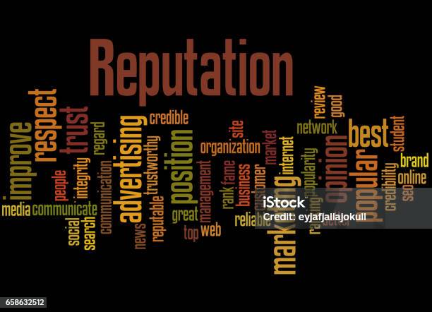 Reputation Word Blog Reputation Word Cloud Concept 3 Stock Illustration - Download Image Now ...