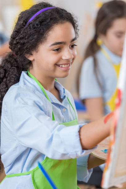 istock Happy young artist 658647082
