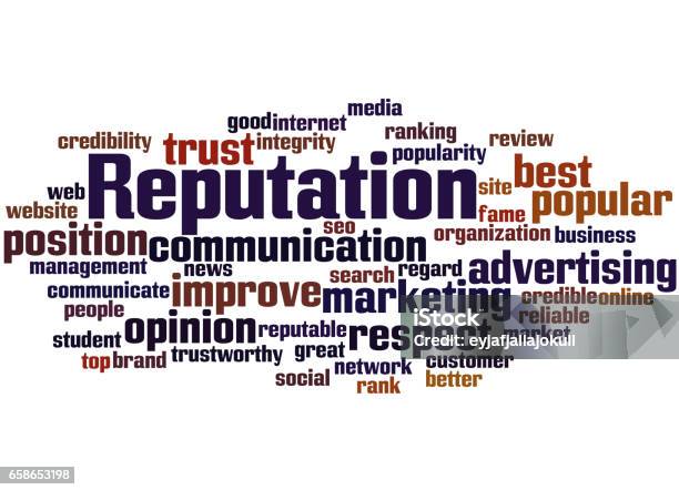 Reputation Word Blog Reputation Word Cloud Concept 8 Stock Illustration - Download Image Now ...