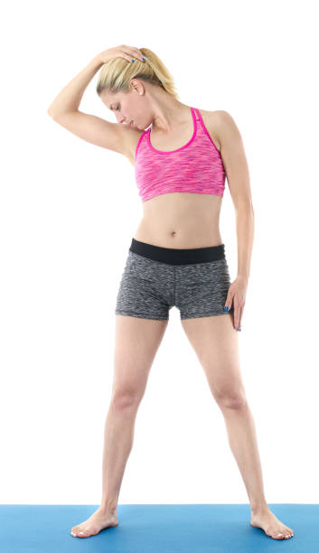 istock Woman making pilates mat exercises 658653562