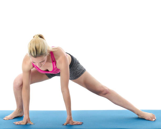 istock Woman making pilates mat exercises 658653578