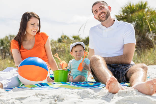 istock Family Day at the Beach 658657146