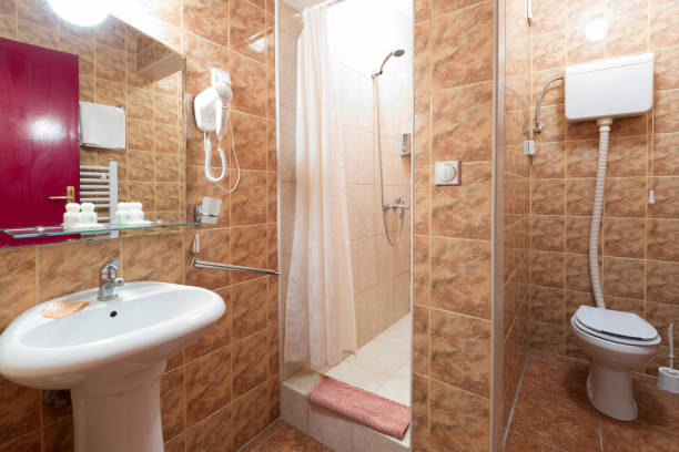 istock Interior of a hotel bathroom 658668416