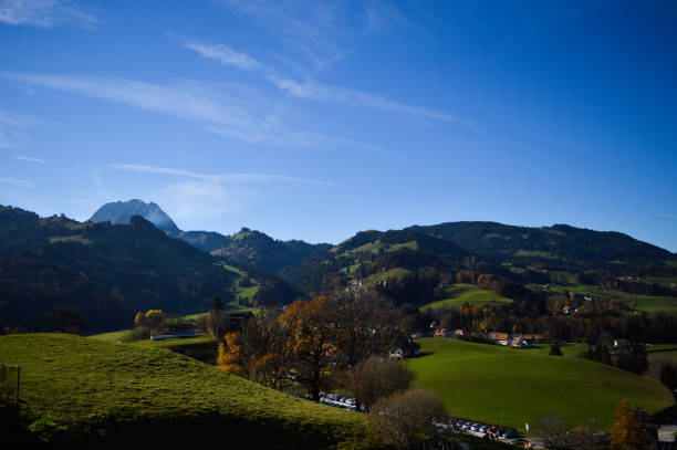 istock Rolling hills surrounding Gruyeres, Switzerland 658672916